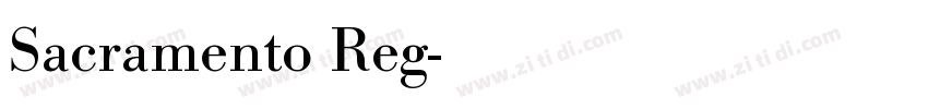 Sacramento Reg字体转换